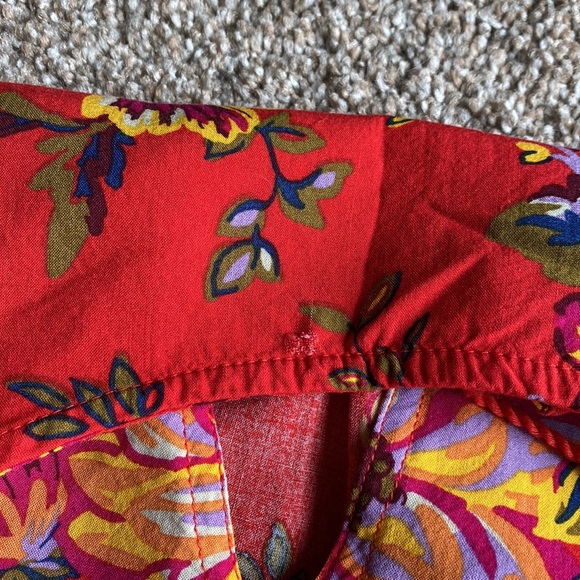 EUC Womens Medium Floral Red Caribbean Dress, sleeveless - Picture 5 of 7